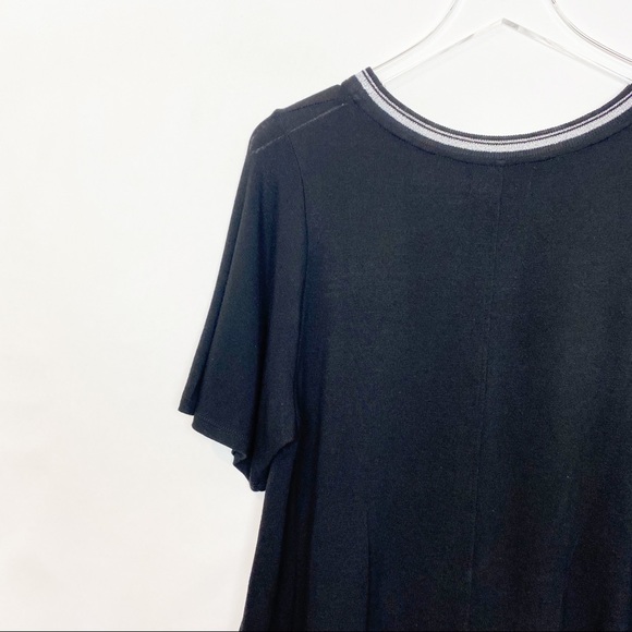 Velvet Graham Spencer Black Knit Swing Top Metalli - Picture 8 of 8